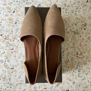 Nordstrom Martina Suede D’orsay Flats NWT